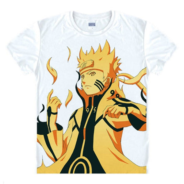 Kakashi Gaara T Shirt Naruto Sasuke T-shirt One Piece Anime Tee Shirt 3D Cartoon Print Short Sleeve School Classmate Cute Wear