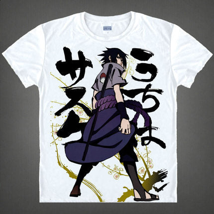 Kakashi Gaara T Shirt Naruto Sasuke T-shirt One Piece Anime Tee Shirt 3D Cartoon Print Short Sleeve School Classmate Cute Wear