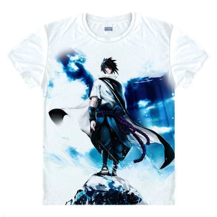 Kakashi Gaara T Shirt Naruto Sasuke T-shirt One Piece Anime Tee Shirt 3D Cartoon Print Short Sleeve School Classmate Cute Wear