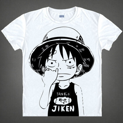 Kakashi Gaara T Shirt Naruto Sasuke T-shirt One Piece Anime Tee Shirt 3D Cartoon Print Short Sleeve School Classmate Cute Wear