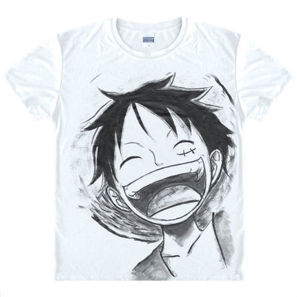 Kakashi Gaara T Shirt Naruto Sasuke T-shirt One Piece Anime Tee Shirt 3D Cartoon Print Short Sleeve School Classmate Cute Wear