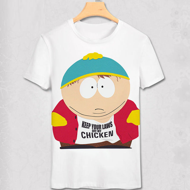 South Park T Shirt New York Geek Funny Design T-shirt Stan Marsh Kenny Diy Cartoon Short Sleeve O Neck Tees