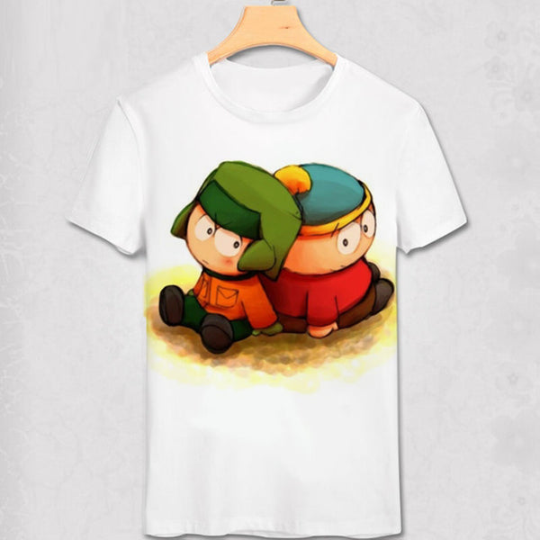 South Park T Shirt New York Geek Funny Design T-shirt Stan Marsh Kenny Diy Cartoon Short Sleeve O Neck Tees