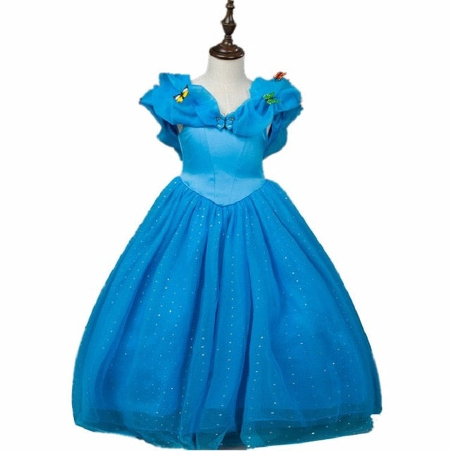 Baby Girls Dress Christmas Anna Elsa Cosplay Costume Summer Dresses Girl Princess Elsa Dress for Birthday Party Vestidos Menina