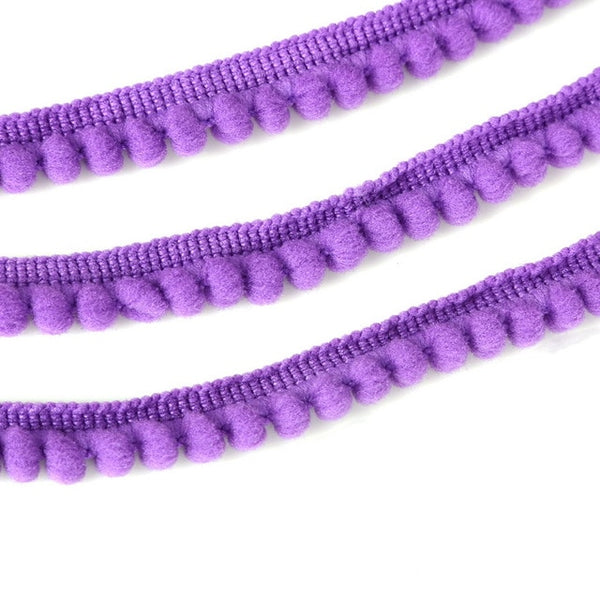 5 Yards Pom Pom 10mm Mini Pompom Trim Ball Fringe Ribbon DIY Sewing Accessory Lace For Home Wedding Decoration