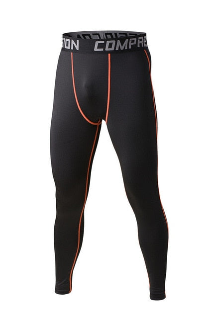 Mens compression pants bodybuilding jogger fitness exercise skinny leggings comperssion tights pants trousers clothes clothing