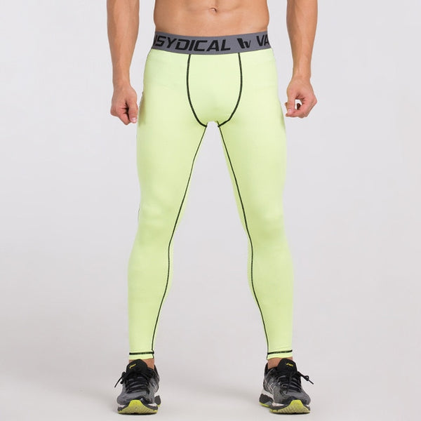 Mens compression pants bodybuilding jogger fitness exercise skinny leggings comperssion tights pants trousers clothes clothing
