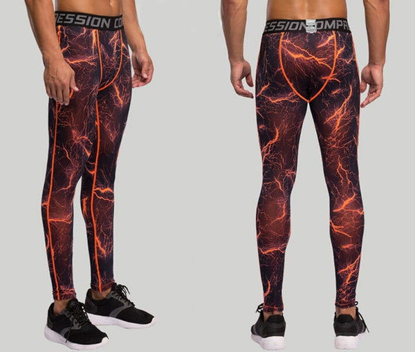 Mens compression pants bodybuilding jogger fitness exercise skinny leggings comperssion tights pants trousers clothes clothing