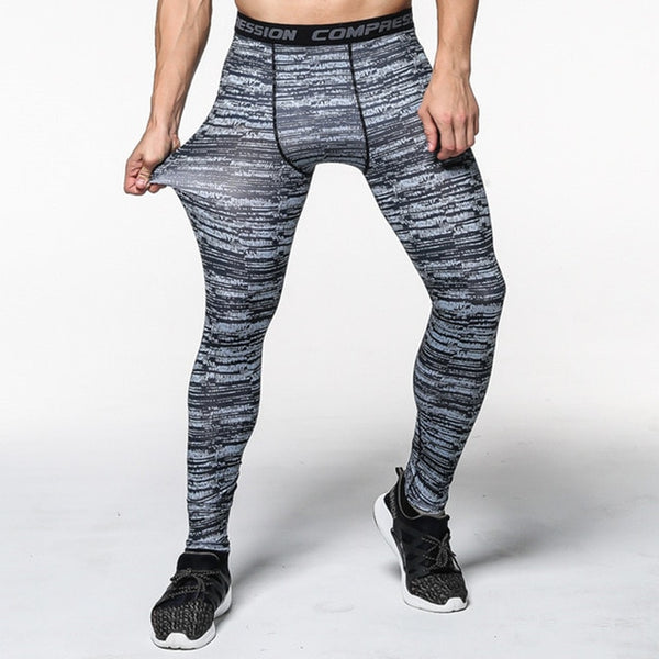 Mens compression pants bodybuilding jogger fitness exercise skinny leggings comperssion tights pants trousers clothes clothing