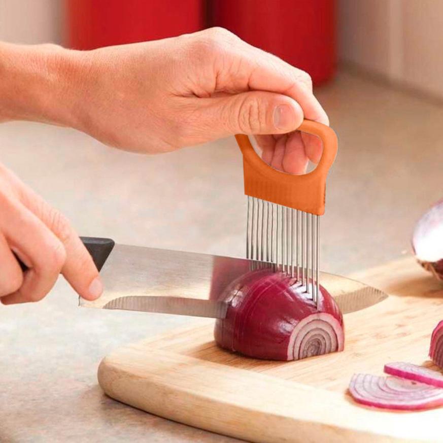 Slicing Cutter 2017 hot sale new Tomato Onion Vegetables Slicer Cutting Aid Holder Guide Slicing Cutter drop shipping 17aug17