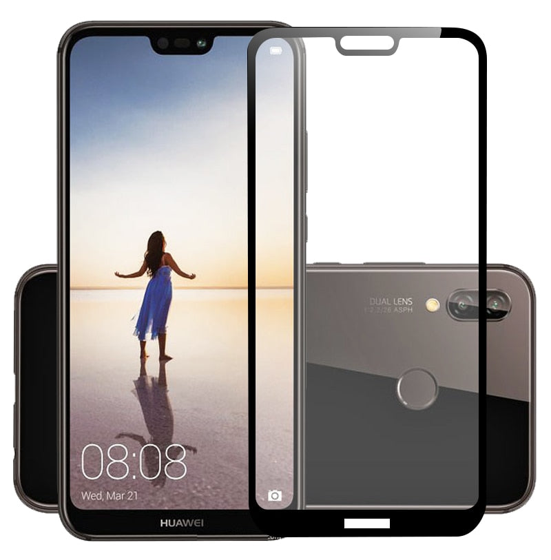 3D Tempered Glass For Huawei P20 Lite Full Cover 9H Protective film Explosion-proof Screen Protector For Huawei P20 Lite P20Lite