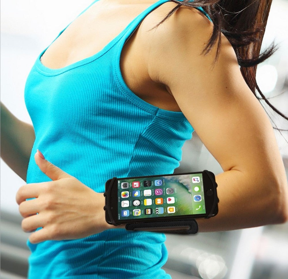 SzBlaZe Professional Rotatable Running Bag Wrist Band Arm cell phones Holder Sport pocket accessories For Gym Fitness Jogging