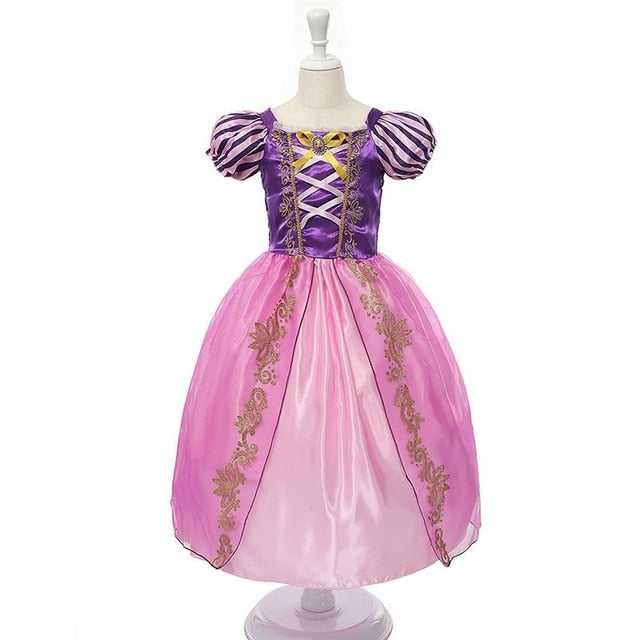 Baby Girls Dress Christmas Anna Elsa Cosplay Costume Summer Dresses Girl Princess Elsa Dress for Birthday Party Vestidos Menina