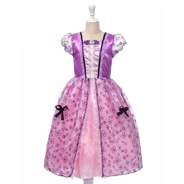 Baby Girls Dress Christmas Anna Elsa Cosplay Costume Summer Dresses Girl Princess Elsa Dress for Birthday Party Vestidos Menina