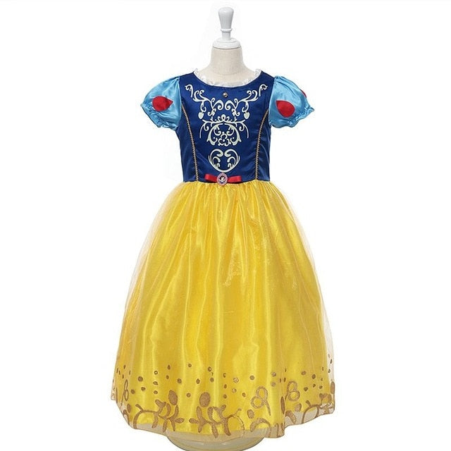 Baby Girls Dress Christmas Anna Elsa Cosplay Costume Summer Dresses Girl Princess Elsa Dress for Birthday Party Vestidos Menina