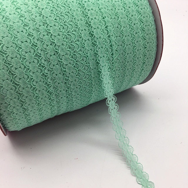10yards/lot 5/8" (15mm) Lace Ribbon Bilateral Handicrafts Embroidered Net Lace Trim Fabric Ribbon DIY Sewing Skirt Accessories