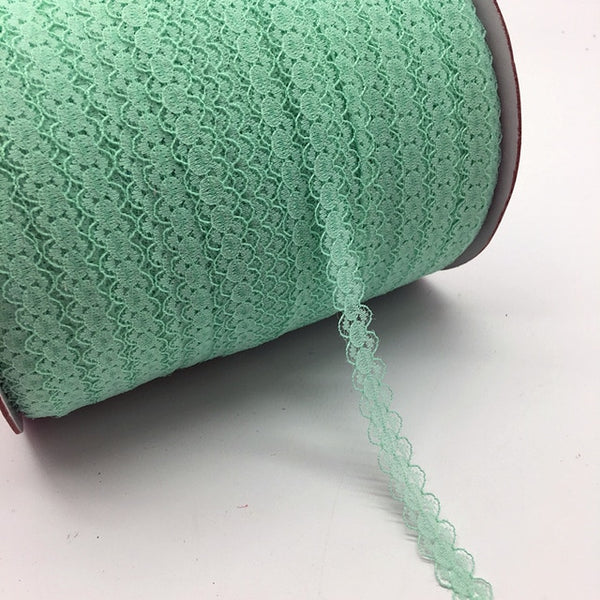 10yards/lot 5/8" (15mm) Lace Ribbon Bilateral Handicrafts Embroidered Net Lace Trim Fabric Ribbon DIY Sewing Skirt Accessories