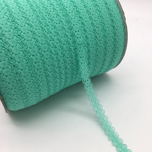 10yards/lot 5/8" (15mm) Lace Ribbon Bilateral Handicrafts Embroidered Net Lace Trim Fabric Ribbon DIY Sewing Skirt Accessories