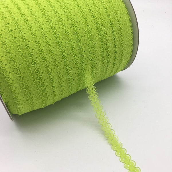 10yards/lot 5/8" (15mm) Lace Ribbon Bilateral Handicrafts Embroidered Net Lace Trim Fabric Ribbon DIY Sewing Skirt Accessories