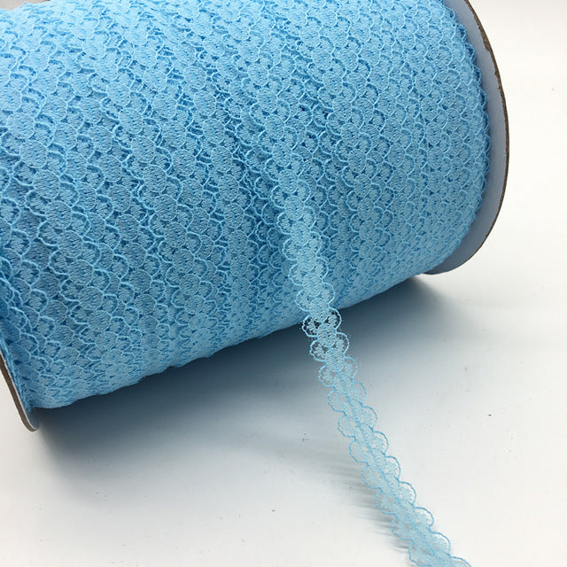 10yards/lot 5/8" (15mm) Lace Ribbon Bilateral Handicrafts Embroidered Net Lace Trim Fabric Ribbon DIY Sewing Skirt Accessories