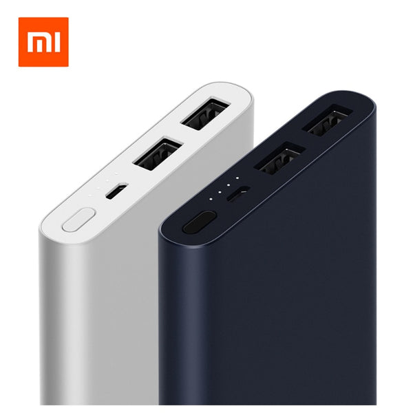 2018 Original Xiaomi Mi Power Bank 2 10000 mAh Dual USB Output 18W Quick Charge 10000mAh Powerbank External Battery Pack