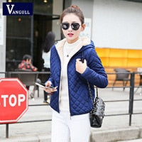Warm lady's cotton clothes 2018 Autumn Winter casual quilted women's long sleeved Light female cotton parka Tops