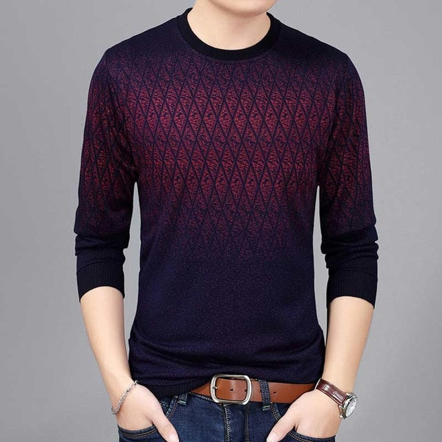 2018 brand new hot casual social argyle pullover men sweater shirt jersey clothing pull sweaters mens fashion male knitwear 151