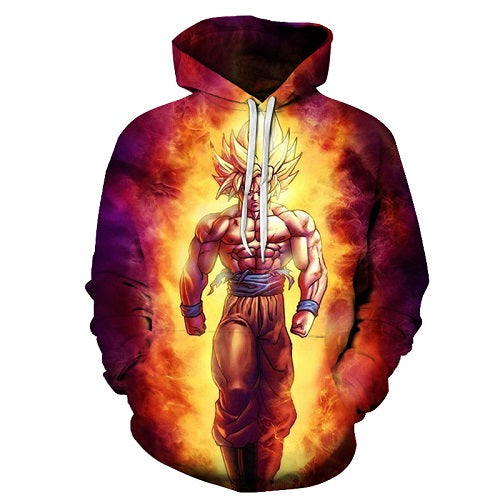 Cartoon hoodie seven dragon ball Z pocket hooded sweatshirt sleeves for men and women wearing a new hoodies Asian size s-6xl.