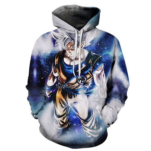 Cartoon hoodie seven dragon ball Z pocket hooded sweatshirt sleeves for men and women wearing a new hoodies Asian size s-6xl.