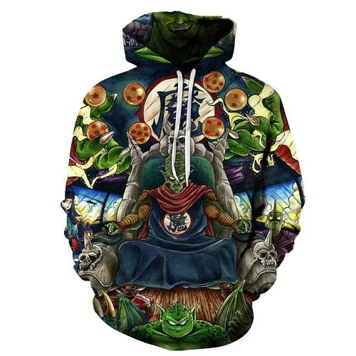 Cartoon hoodie seven dragon ball Z pocket hooded sweatshirt sleeves for men and women wearing a new hoodies Asian size s-6xl.
