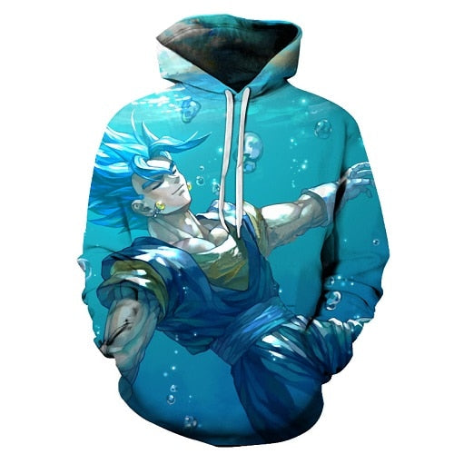 Cartoon hoodie seven dragon ball Z pocket hooded sweatshirt sleeves for men and women wearing a new hoodies Asian size s-6xl.