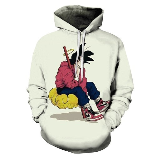 Cartoon hoodie seven dragon ball Z pocket hooded sweatshirt sleeves for men and women wearing a new hoodies Asian size s-6xl.