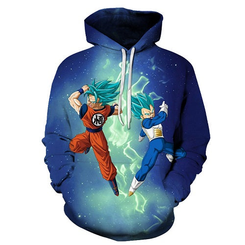 Cartoon hoodie seven dragon ball Z pocket hooded sweatshirt sleeves for men and women wearing a new hoodies Asian size s-6xl.