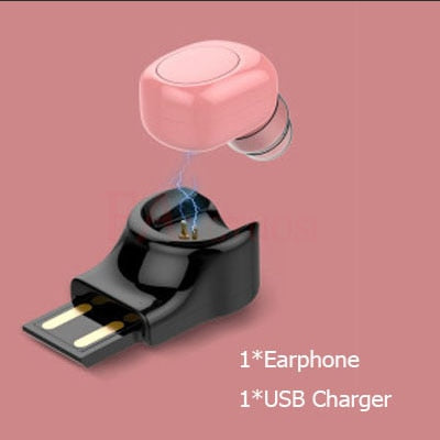 FANGTUOSI Mini Bluetooth Earphone Wireless Headset stereo earbuds hidden micro earpiece With Mic For iPhone X 7 Earbud Earphones