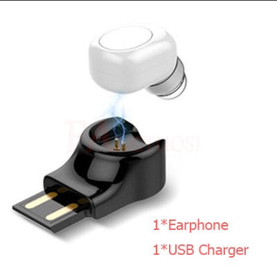 FANGTUOSI Mini Bluetooth Earphone Wireless Headset stereo earbuds hidden micro earpiece With Mic For iPhone X 7 Earbud Earphones