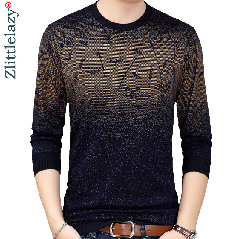 2018 brand casual social ear of wheat pullover men sweater shirt jersey clothing pull sweaters mens fashion male knitwear 251