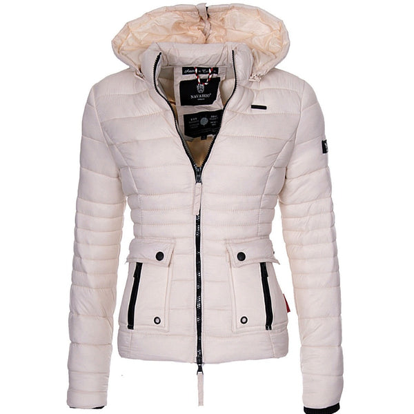 ZOGAA Winter Parkas Women's Warmth Coats Puffer Jacket Parka Women Fashion Slim Fit Solid Coat Outwear Women Parkas