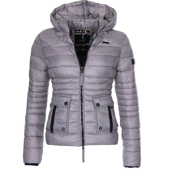 ZOGAA Winter Parkas Women's Warmth Coats Puffer Jacket Parka Women Fashion Slim Fit Solid Coat Outwear Women Parkas