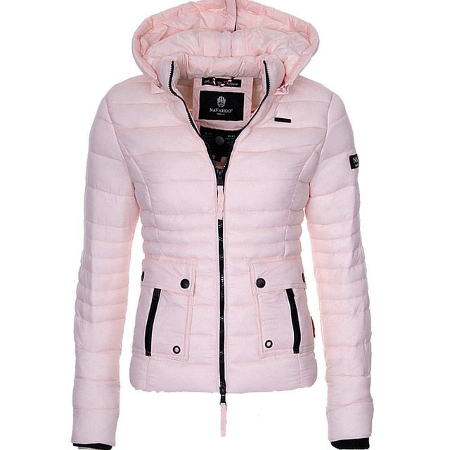 ZOGAA Winter Parkas Women's Warmth Coats Puffer Jacket Parka Women Fashion Slim Fit Solid Coat Outwear Women Parkas