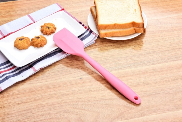 one-piece silicone scraper cake baking Tool food grade Non Stick butter cooking silicone spatula rubber shovel bakery tools