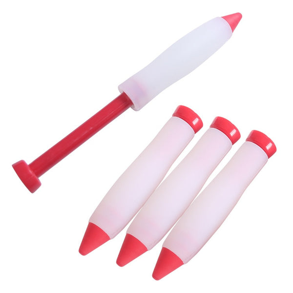 Silicone Pastry Cake Cream Cookie Chocolate Decorating Syringe Plate Paint Pen