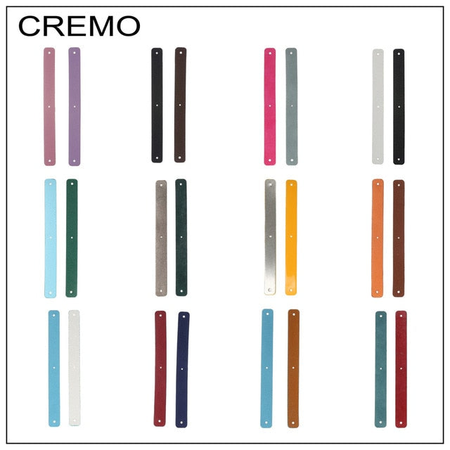 Cremo PU Leather Interchangeable Reversible Leather Band Jewelry Accessory Personalized Stainless Steel Bracelets & Bangles