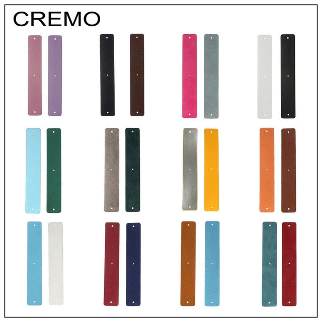 Cremo PU Leather Interchangeable Reversible Leather Band Jewelry Accessory Personalized Stainless Steel Bracelets & Bangles
