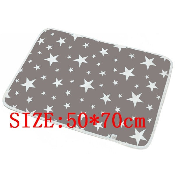 Size 60X75cm 50X70cm Baby Changing mat Portable Foldable Washable waterproof mattress children game Floor mats Reusable Diaper