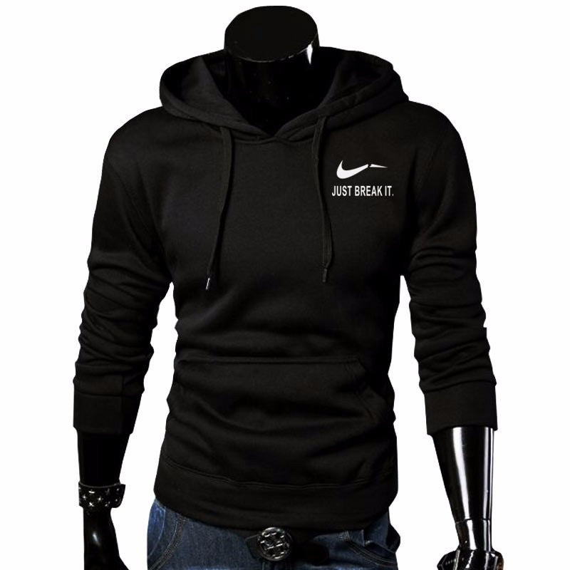 2018 Autumn New Arrival High JUST BREAK IT Printed Sportswear Men Sweatshirt Hip-Hop Male Hooded Hoodies Pullover Hoody clothing