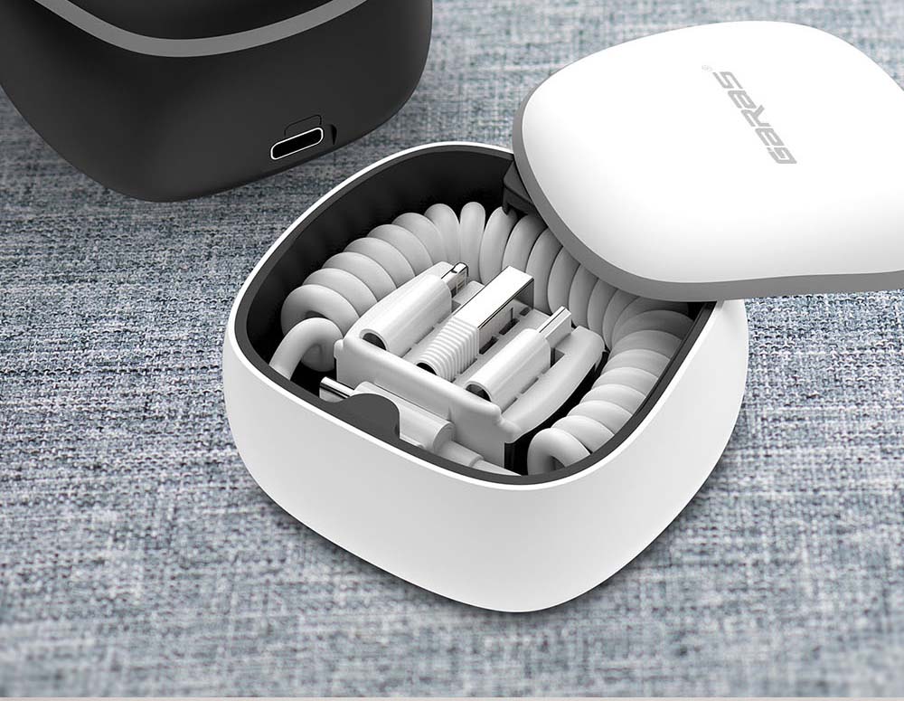 GARAS Power Bank PD/QC3.0 for iPhone/Micro USB/USB C mini Powerbank Fast Charger For xiaomi/huawei Type C To Type C Spring Cable