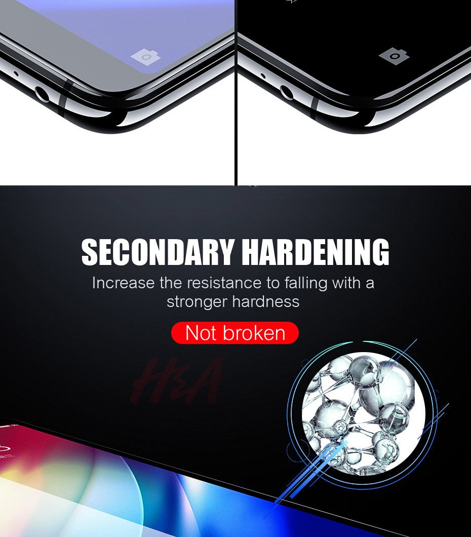 H&A 9D Tempered Glass For Samsung Galaxy J4 Plus J6 J8 A6 A8 A7 2018 Screen Protector A5 A3 A7 2017 Protective Glass Film
