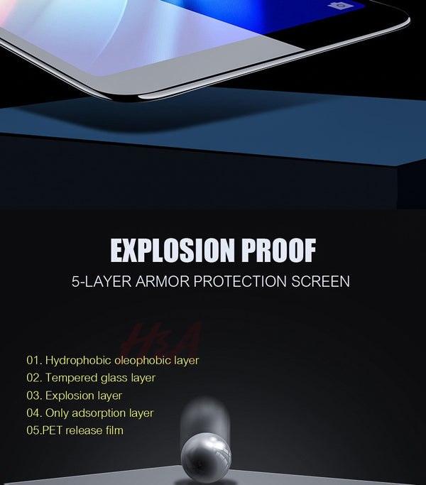 H&A 9D Tempered Glass For Samsung Galaxy J4 Plus J6 J8 A6 A8 A7 2018 Screen Protector A5 A3 A7 2017 Protective Glass Film