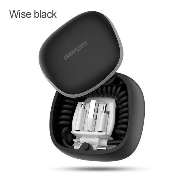 GARAS Power Bank PD/QC3.0 for iPhone/Micro USB/USB C mini Powerbank Fast Charger For xiaomi/huawei Type C To Type C Spring Cable