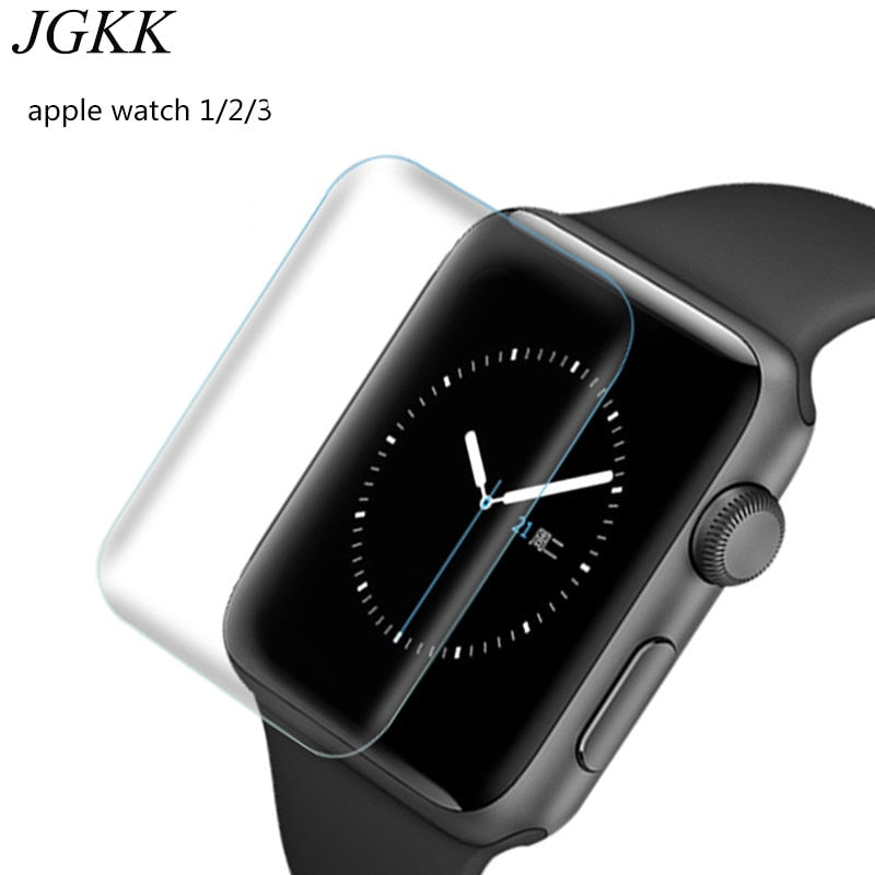 JGKK Soft TPU 3D Full Coverage Protective Film For iWatch Apple Watch Series 1/2/3 38mm 42mm Screen Protector Not Tempered Glass